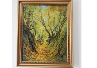 tablou-pictura-ulei-padure-peisaj-haloiu-new